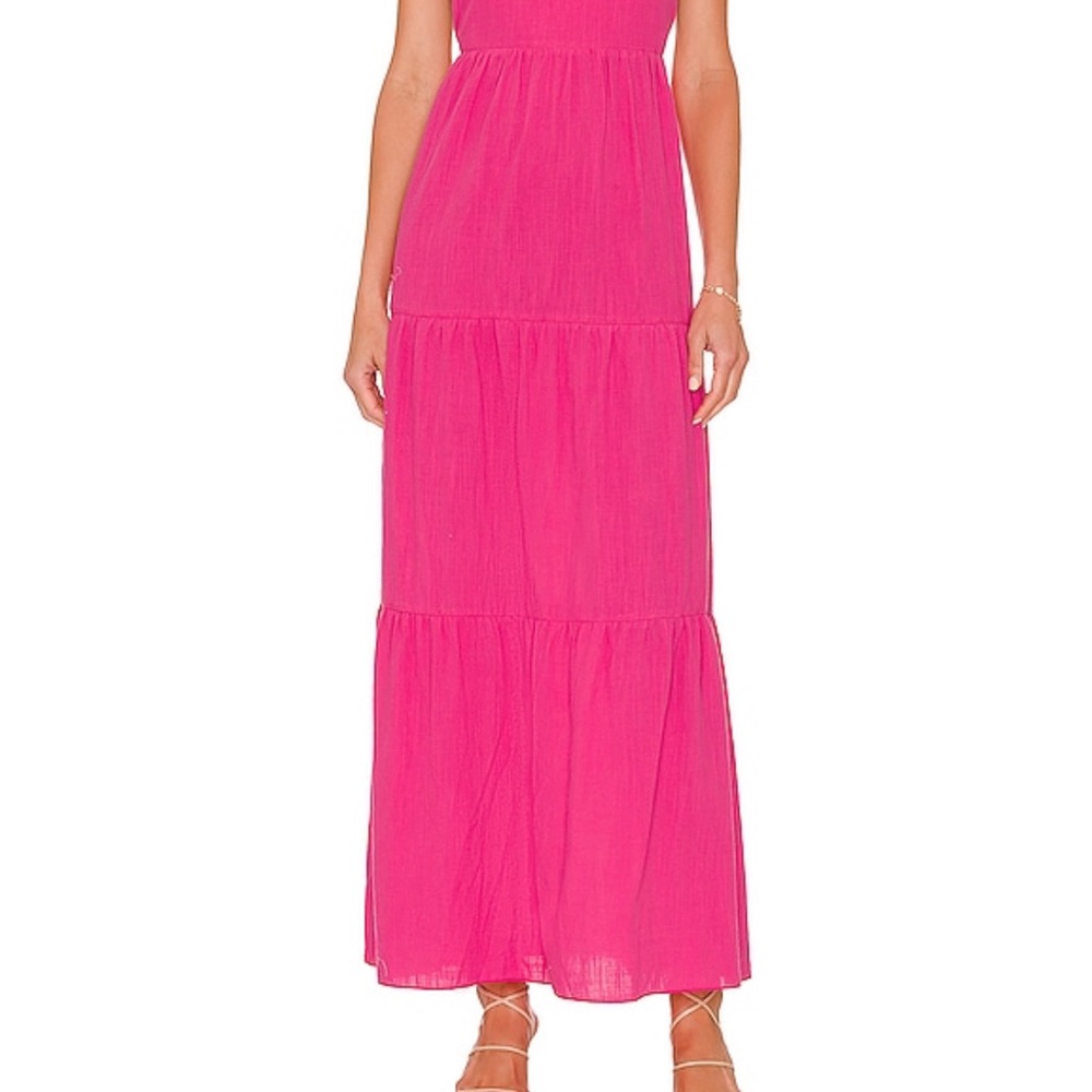 REVOLVE Fuchsia Tiered Maxi Dress